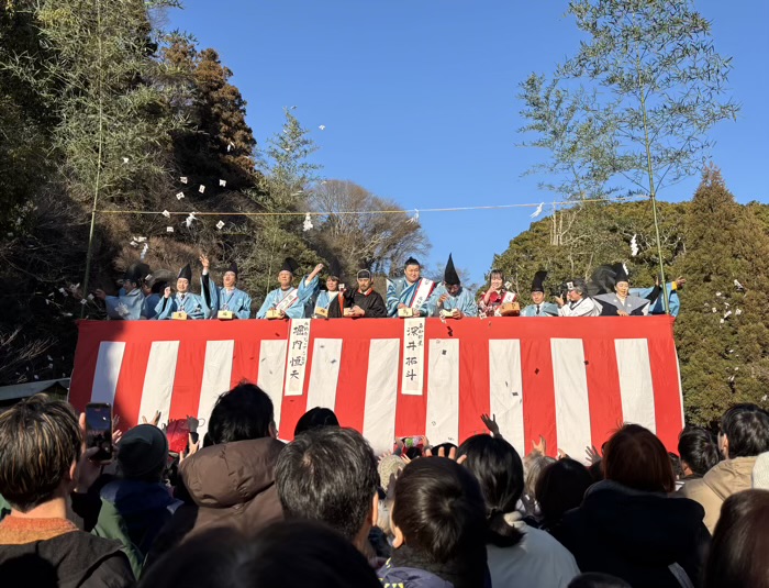 鎌倉宮　節分祭　豆まき