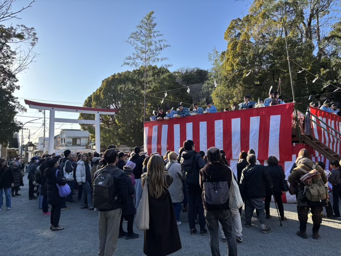 鎌倉宮　節分祭　豆まき