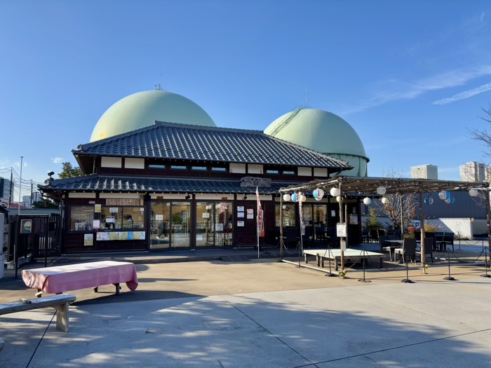 南千住　石浜神社　境内カフェ茶屋「楽」