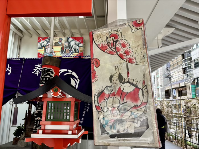 銀座 歌舞伎稲荷神社 地口行灯(初午祭)