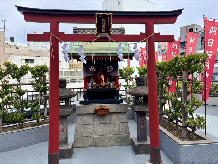 銀座 朝日稲荷神社 銀座朝日ビル 本殿(屋上)