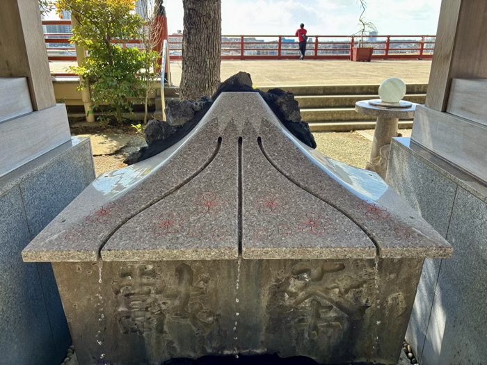 田園調布 多摩川浅間神社 手水舎