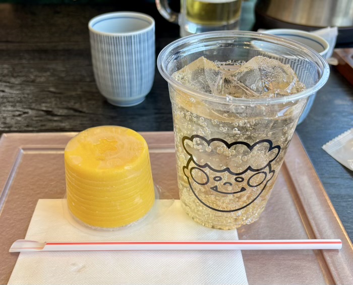 浅草　常盤堂雷おこし本舗 雷門本店　雷ソーダ