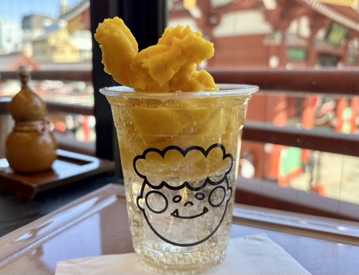 浅草　常盤堂雷おこし本舗 雷門本店　雷ソーダ