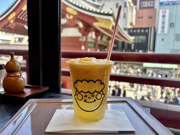 浅草　常盤堂雷おこし本舗 雷門本店　雷ソーダ