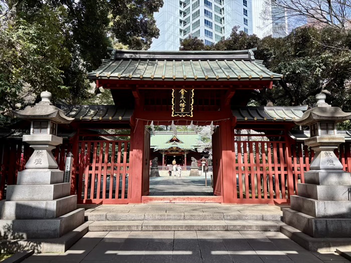 渋谷　金王八幡宮　金王桜　開花シーズン