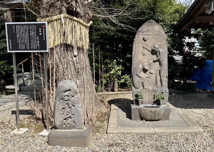 神楽坂 筑土八幡神社 庚申塔