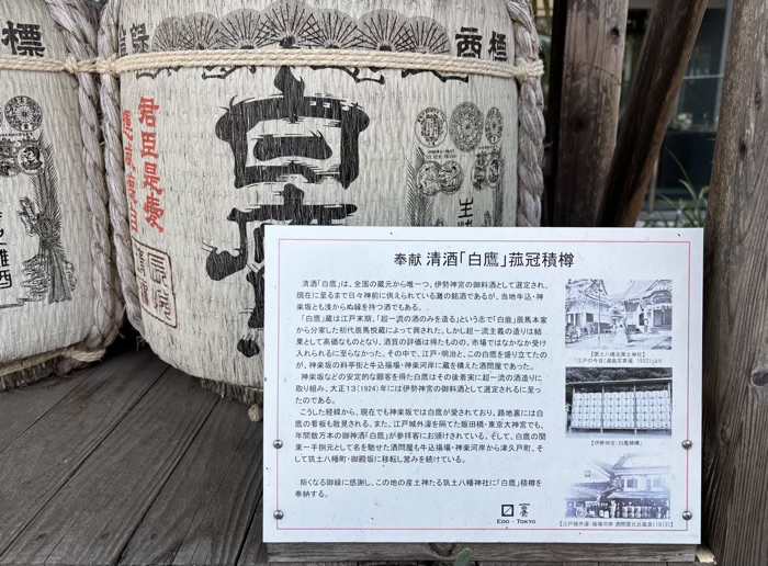 神楽坂 筑土八幡神社 白鷹