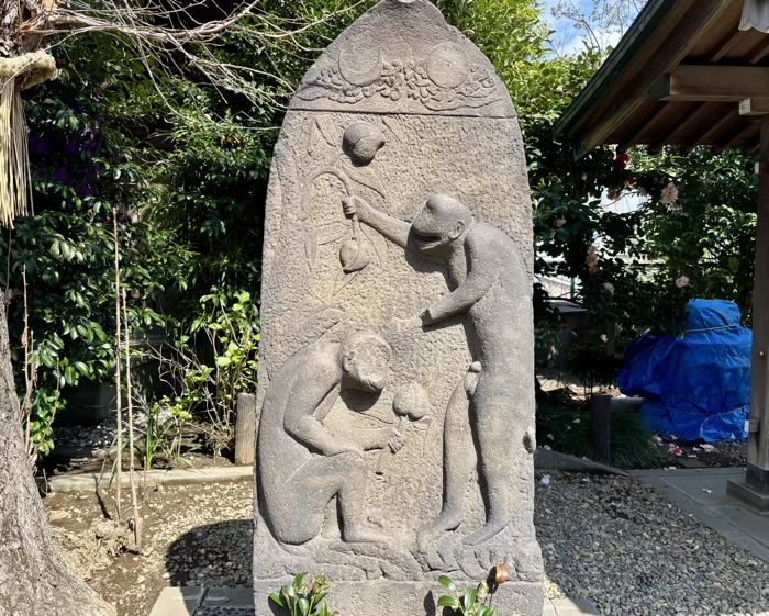 神楽坂 筑土八幡神社 庚申塔