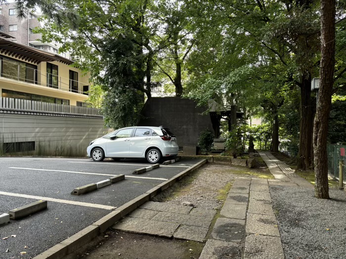 渋谷　金王八幡宮　駐車場
