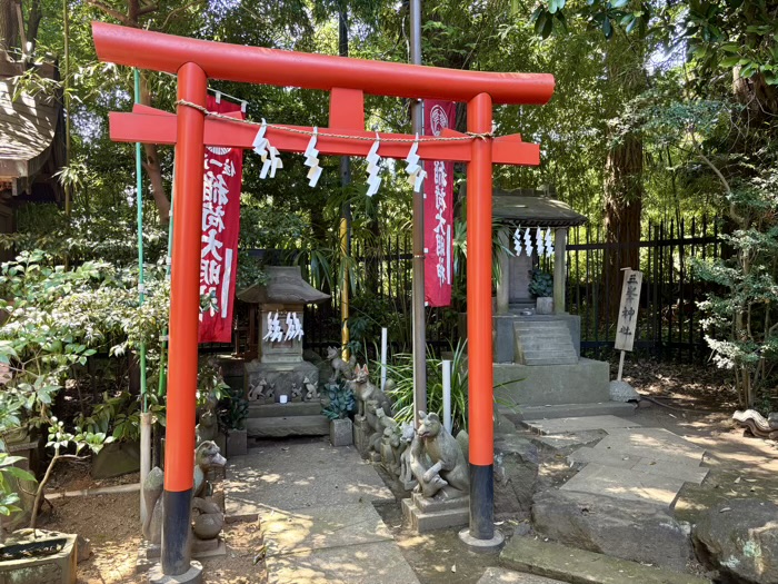 等々力　玉川神社　稲荷社と三峯社