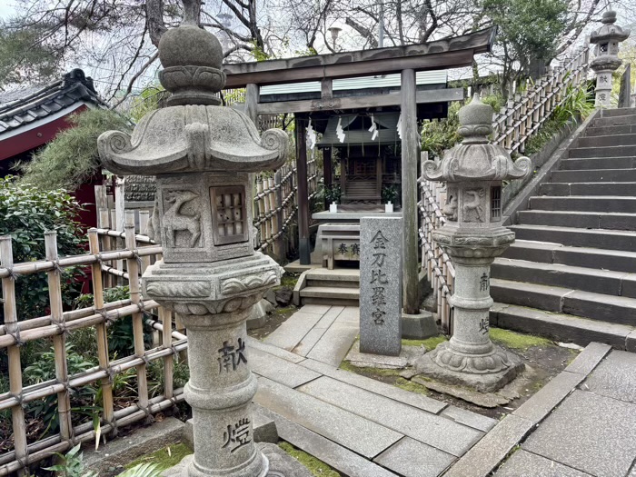 市ヶ谷　市谷亀岡八幡宮　金刀比羅宮