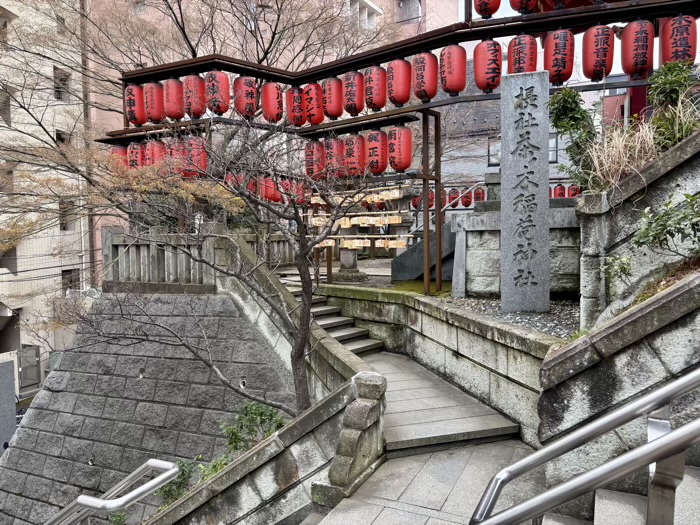 市ヶ谷　市谷亀岡八幡宮　茶ノ木稲荷神社