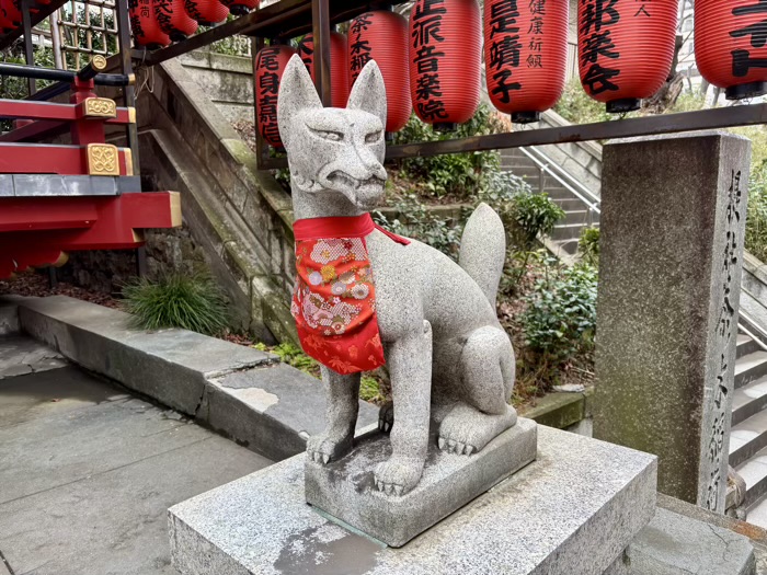 市ヶ谷　市谷亀岡八幡宮　茶ノ木稲荷神社