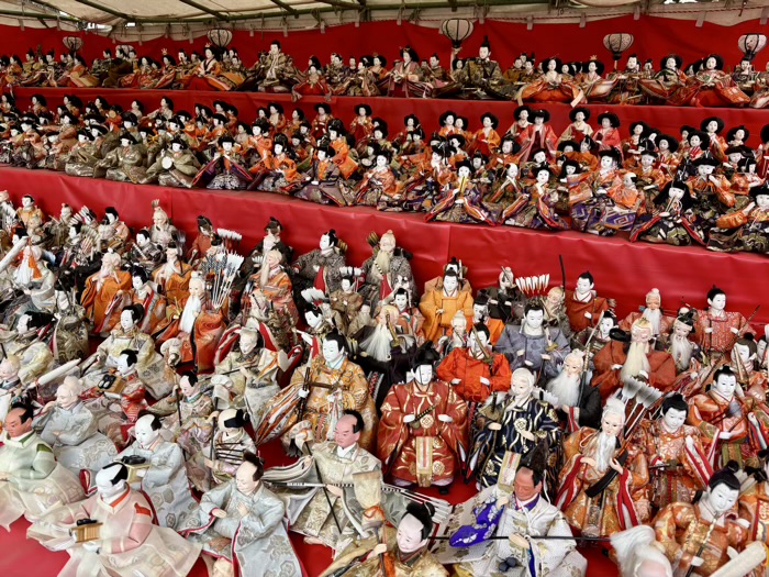 南千住 素盞雄神社 桃まつり 雛人形