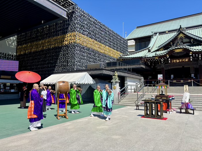 門前仲町　深川不動堂成田山東京別院　花まつり灌仏会　釈尊降誕会の法要
