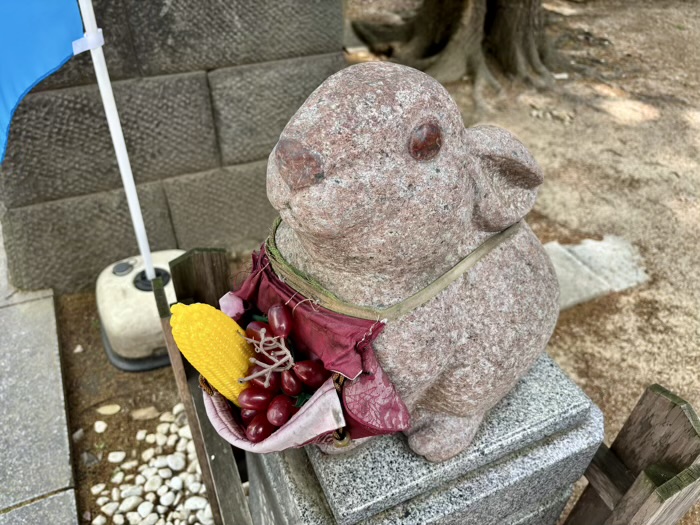 品川区　戸越八幡神社　夢叶うさぎ