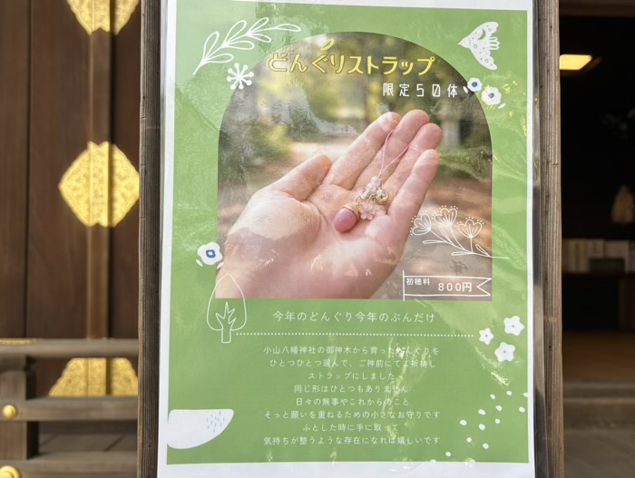 品川区　小山八幡神社　どんぐりお守り