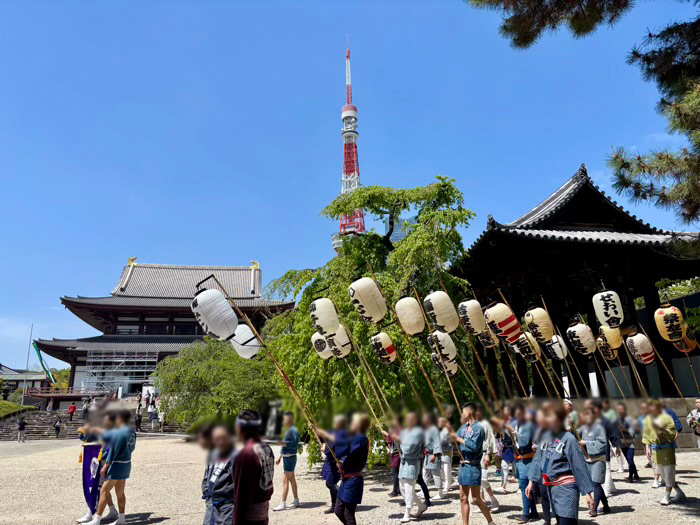 港区　増上寺　観世音＆熊野神社祈願会　神輿渡御
