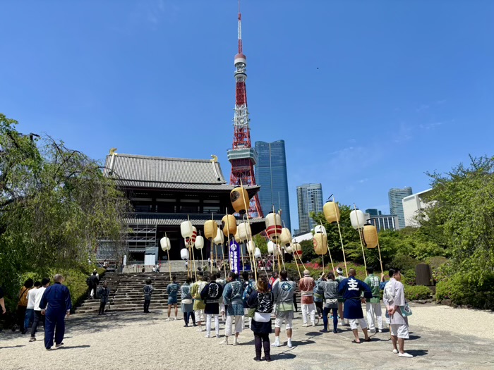 港区　増上寺　観世音＆熊野神社祈願会　神輿渡御