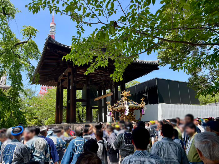 港区　増上寺　観世音＆熊野神社祈願会　神輿渡御