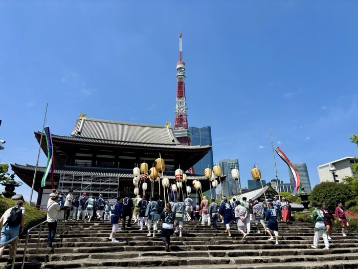 港区　増上寺　観世音＆熊野神社祈願会　神輿渡御