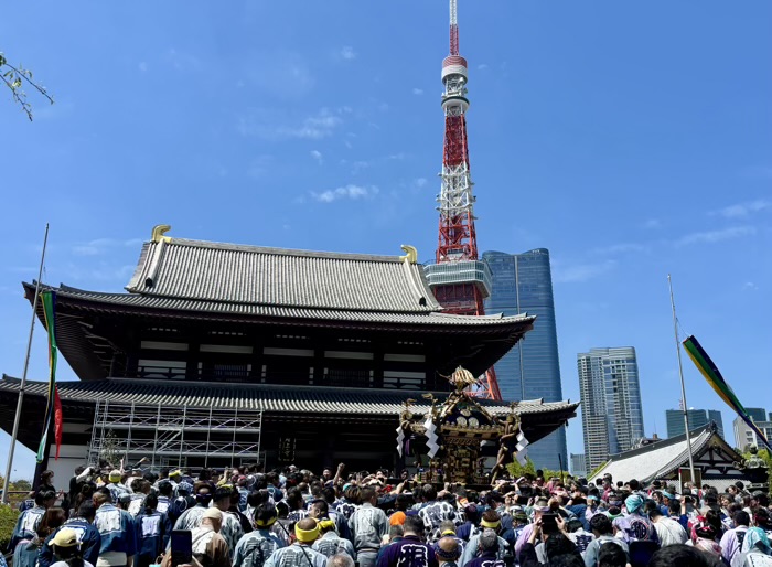 港区　増上寺　観世音＆熊野神社祈願会　神輿渡御