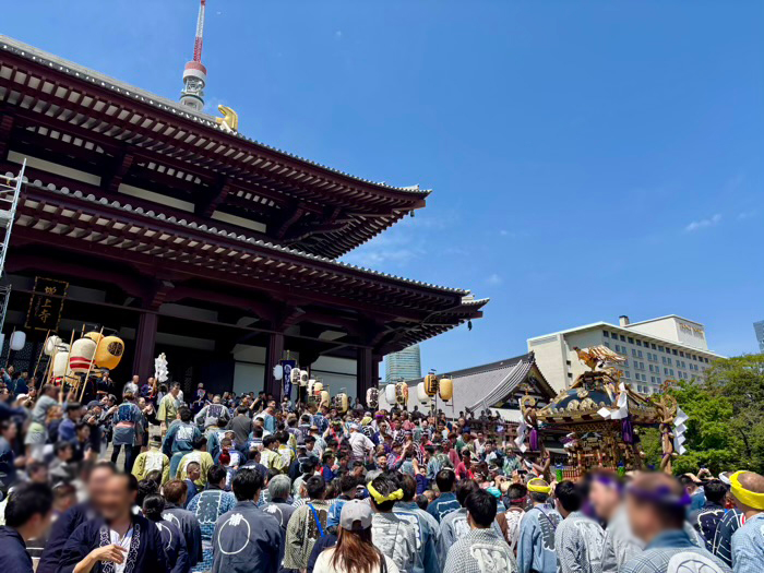 港区　増上寺　観世音＆熊野神社祈願会　神輿渡御