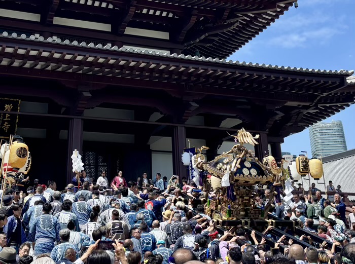 港区　増上寺　観世音＆熊野神社祈願会　神輿渡御