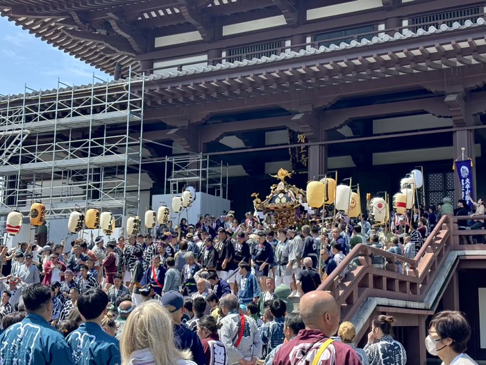 港区　増上寺　観世音＆熊野神社祈願会　神輿渡御