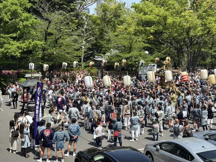 港区　増上寺　観世音＆熊野神社祈願会　神輿渡御