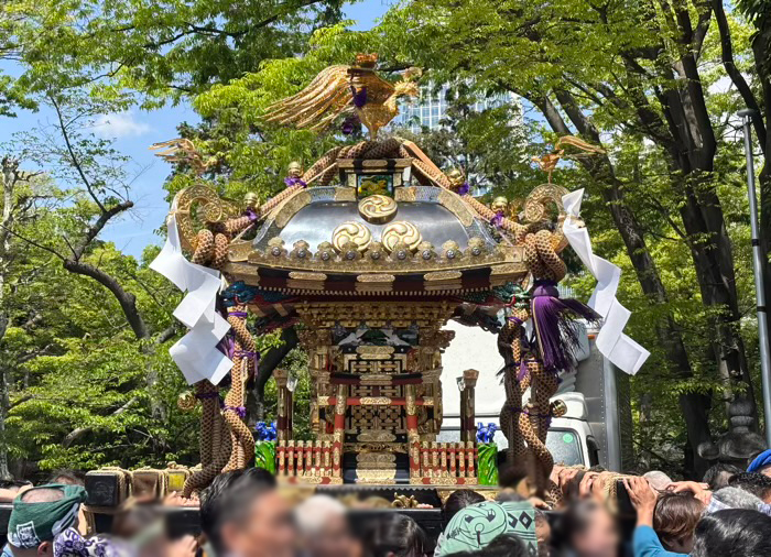 港区　増上寺　観世音＆熊野神社祈願会　神輿渡御