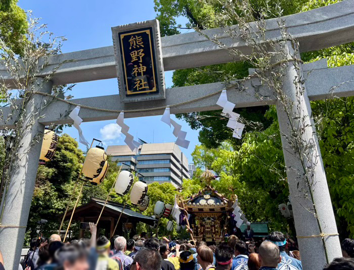 港区　増上寺　観世音＆熊野神社祈願会　神輿渡御