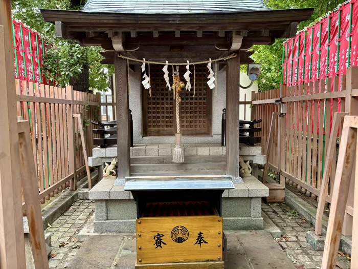 品川区　桐ヶ谷氷川神社　忍田稲荷大明神