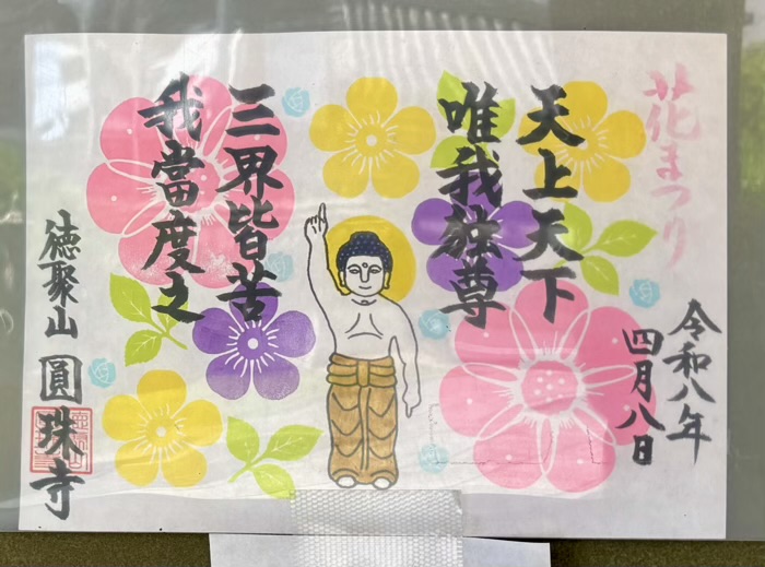 港区　徳聚山 圓珠寺　御朱印