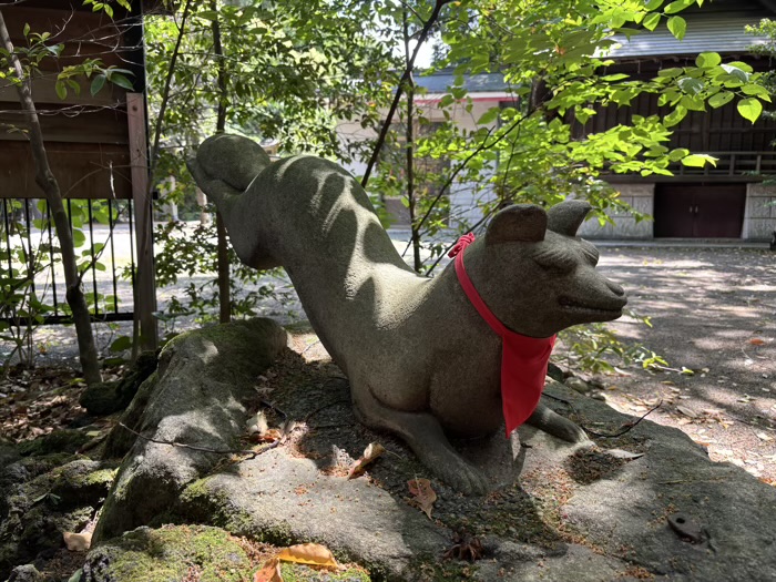 西早稲田 水稲荷神社 耳欠け神狐さん