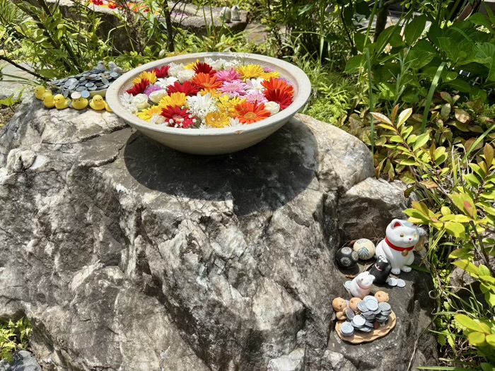 西早稲田　萬年山 法輪寺　花手水