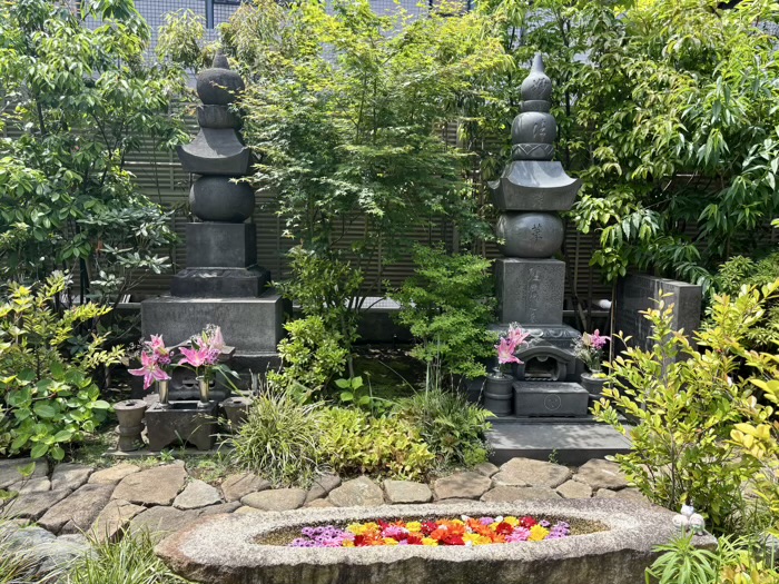 西早稲田　萬年山 法輪寺　花手水