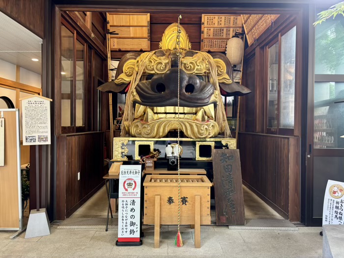 築地　波除神社　厄除天井大獅子
