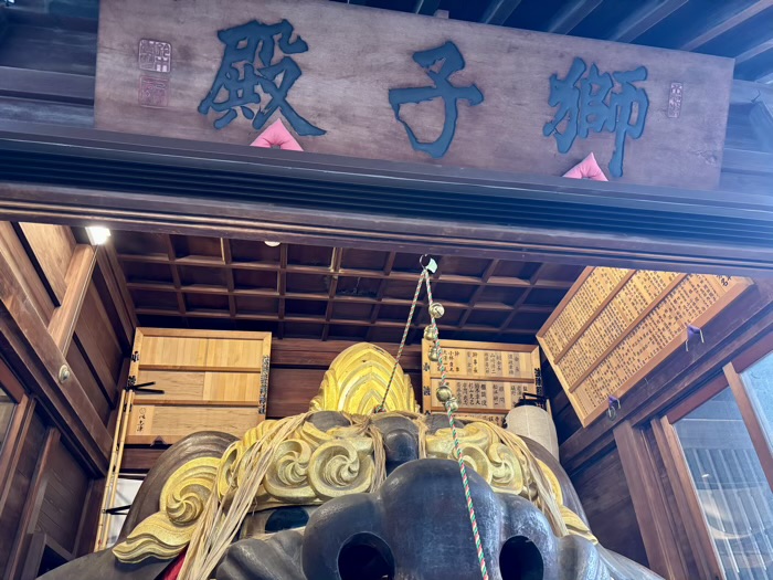 築地　波除神社　厄除天井大獅子