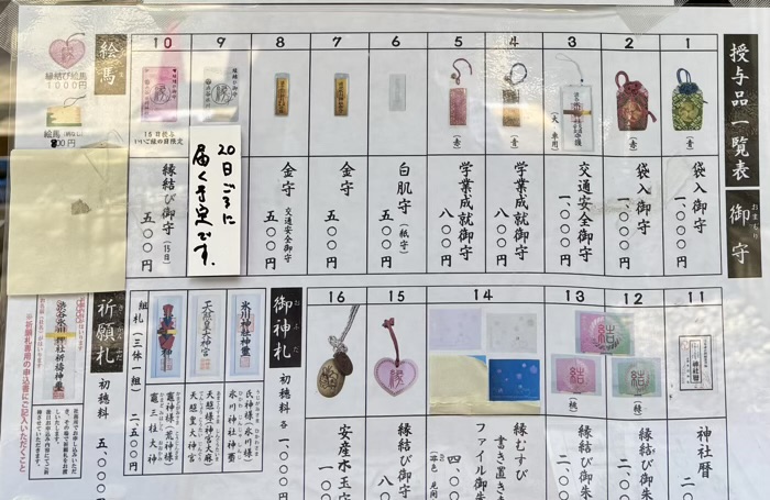 渋谷氷川神社　縁結び祈願祭　お守り