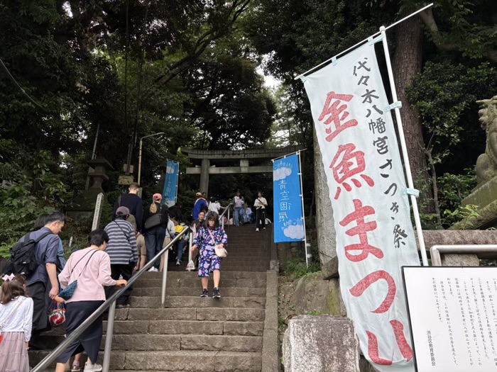 渋谷 代々木八幡宮 金魚まつり