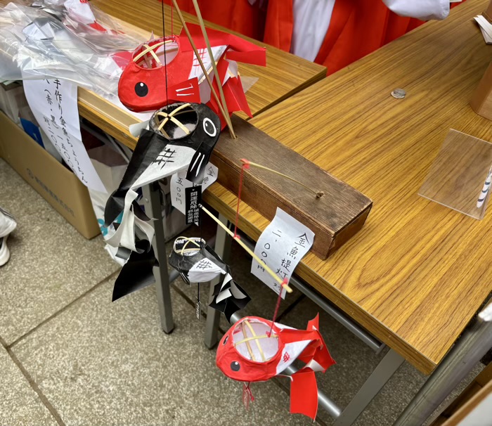 渋谷　代々木八幡宮　金魚まつり　金魚提灯お守り