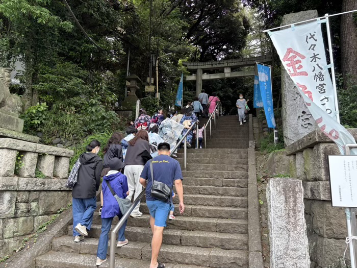 渋谷　代々木八幡宮　金魚まつり