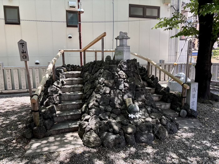 台東区　浅草富士浅間神社　富士塚