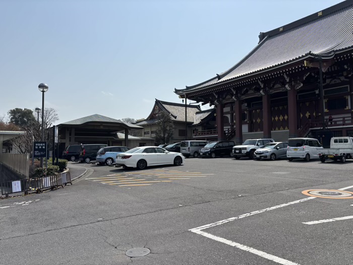 大田区　池上本門寺　駐車場