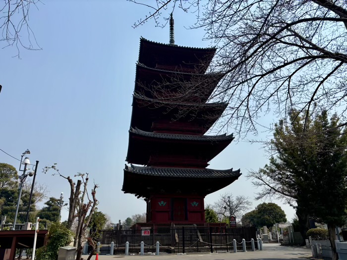 大田区　池上本門寺　五重塔