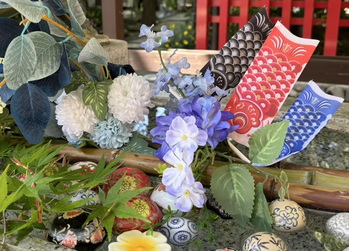 武蔵新田　新田神社　手水舎