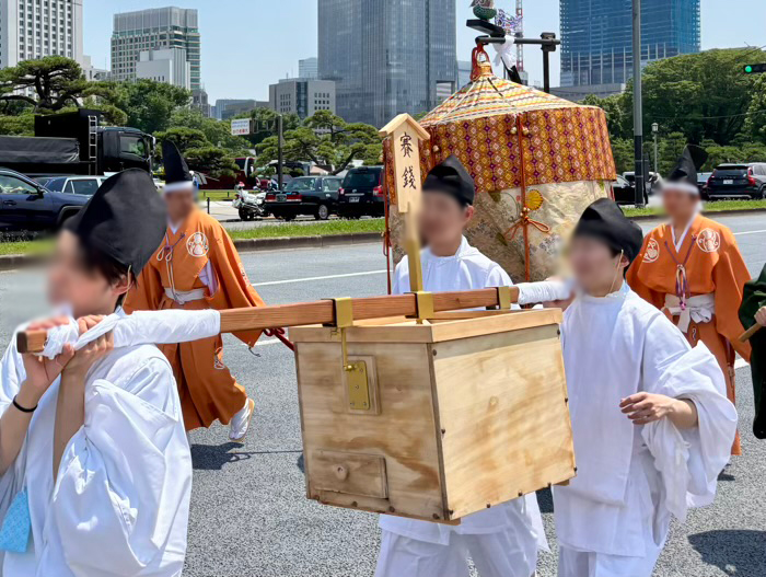 日枝神社　山王祭　神幸祭（神幸行列）　お賽銭の仕方