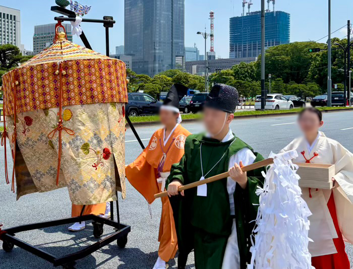 日枝神社　山王祭　神幸祭（神幸行列）　お賽銭の仕方